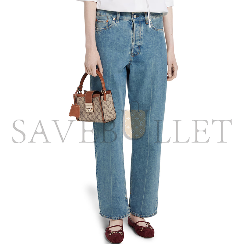 G*u*i padlock small top handle bag ‎841653 (20*13.5*8cm)